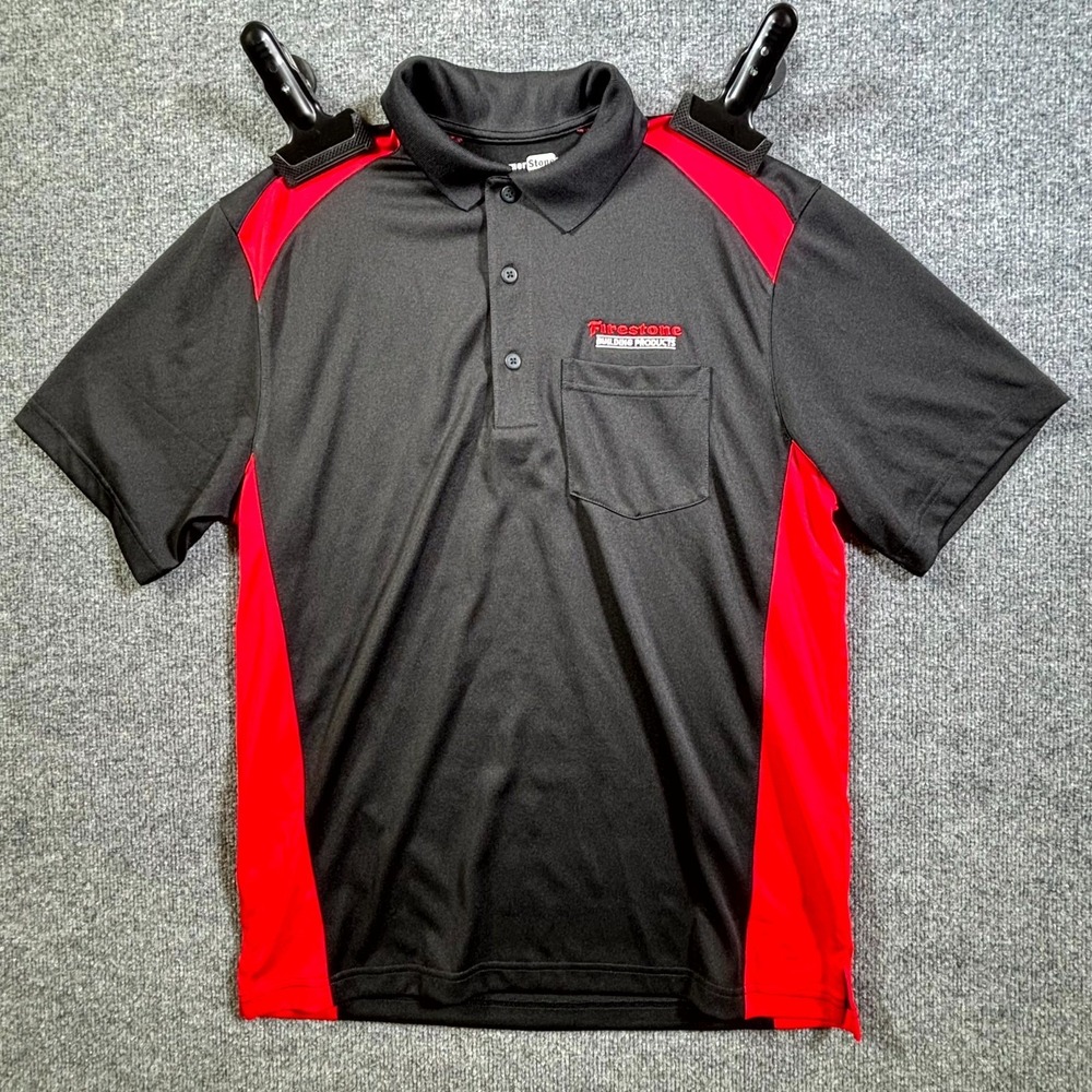 CornerStone Select Snag-Proof Polo Shirt Men M Black Firestone Employee Workwear